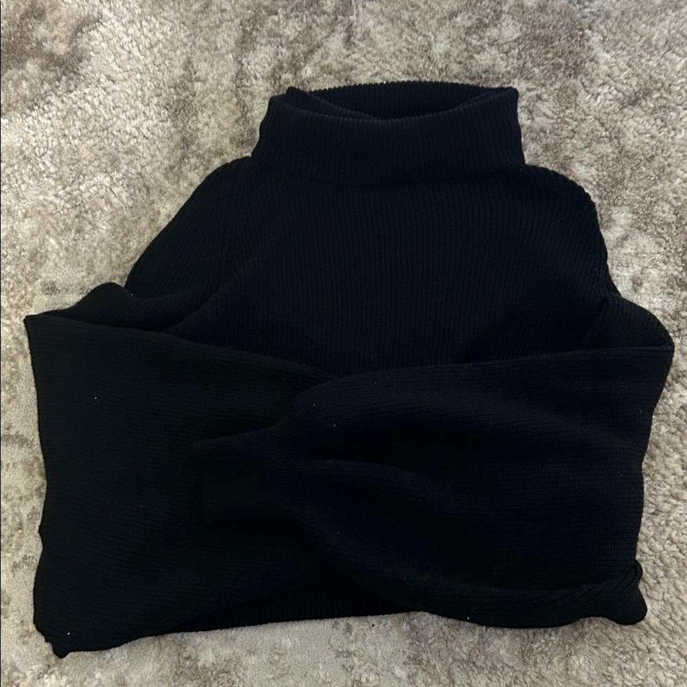 Black Turtleneck Sweater